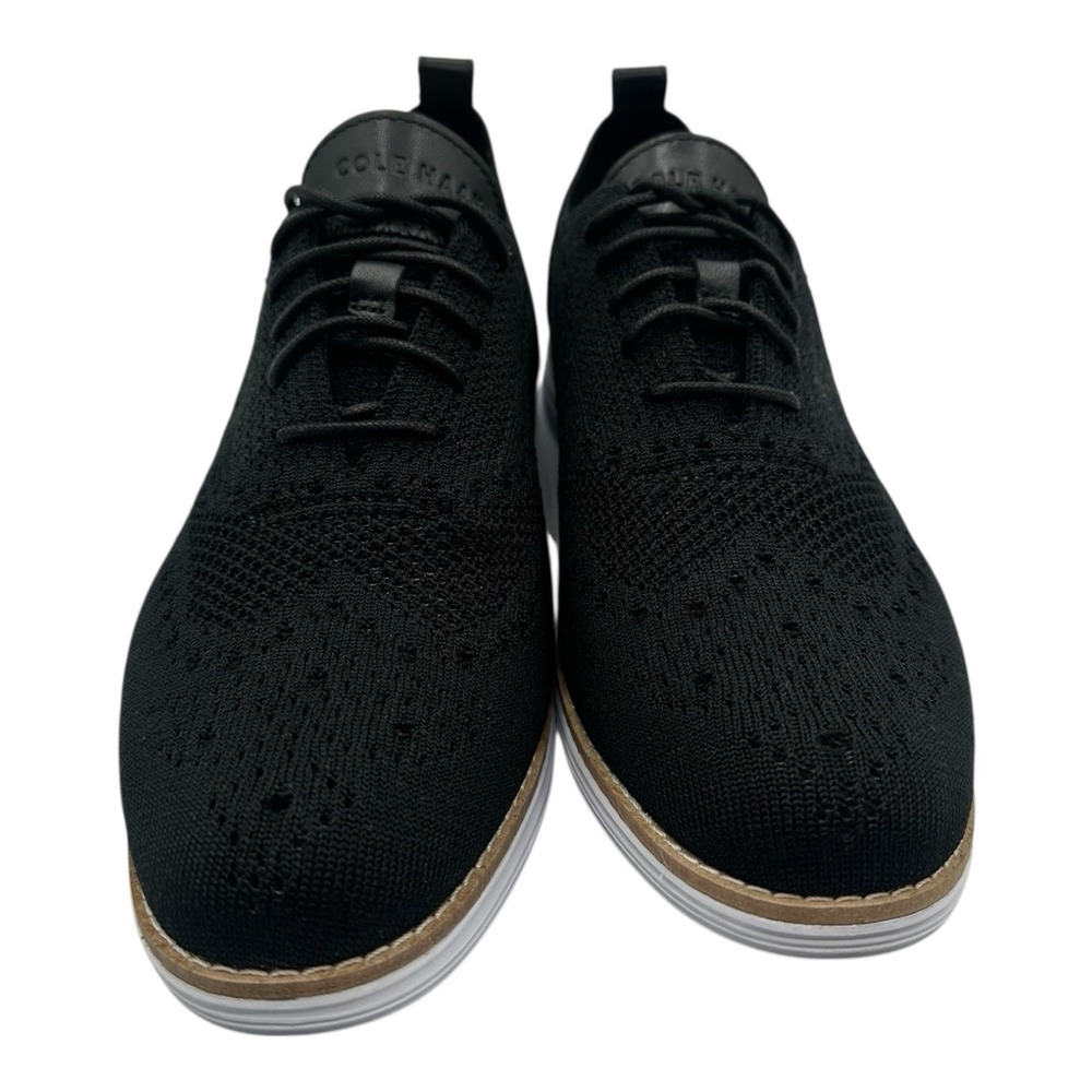 Cole Haan Original Grand Stitchlite Oxfords Womens 9 B Black Wingtip Shoe W14807 - Picture 4 of 10
